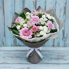 Букет цветов из:  Герберы, Альстромерии и Хризантемы в Альбурикенте