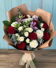 Букет цветов из:  Розы и Альстромерии #REPLACE_PRED# Альбурикенте