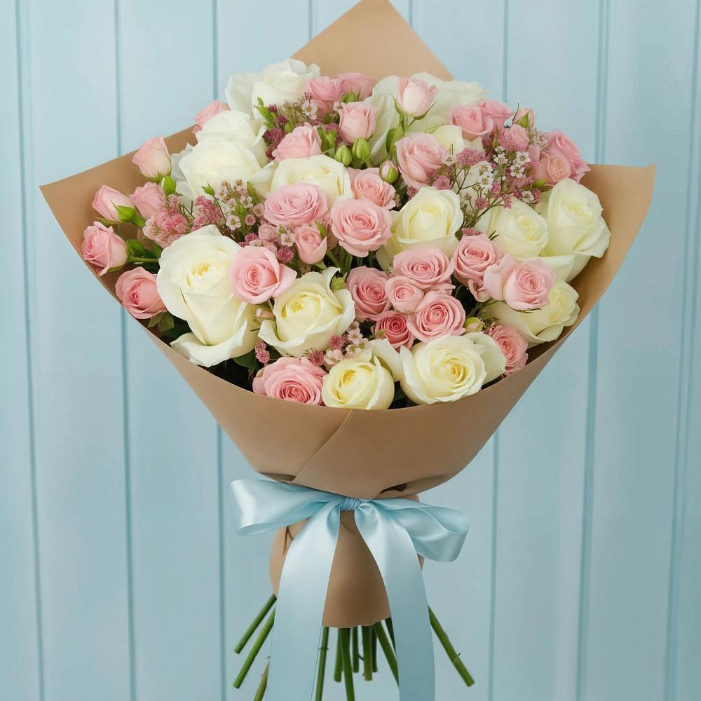 Букет романтичный подарок в Альбурикенте Букет цветов из: Розы в Альбурикенте