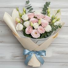 Букет шампанское в Альбурикенте Букет цветов из:  Лизиантусы в Альбурикенте