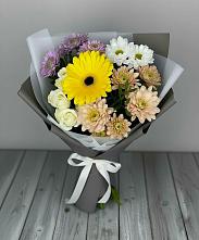 Букет цветов из:  Розы, Герберы и Хризантемы в Альбурикенте