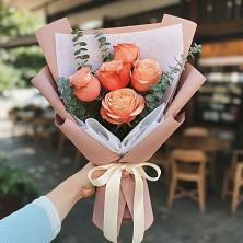 Букет персиковый аромат в Альбурикенте Букет цветов из:  Розы в Альбурикенте