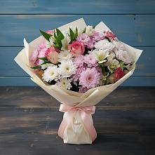 Букет цветов из:  Хризантемы, Альстромерии и Розы в Альбурикенте