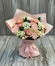 Букет цветов из:  Гвоздики, Розы и Хризантемы в Альбурикенте