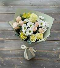 Букет цветов из:  Альстромерии, Розы и Хризантемы #REPLACE_PRED# Альбурикенте