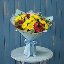 Букет цветов из:  Альстромерии и Хризантемы в Альбурикенте