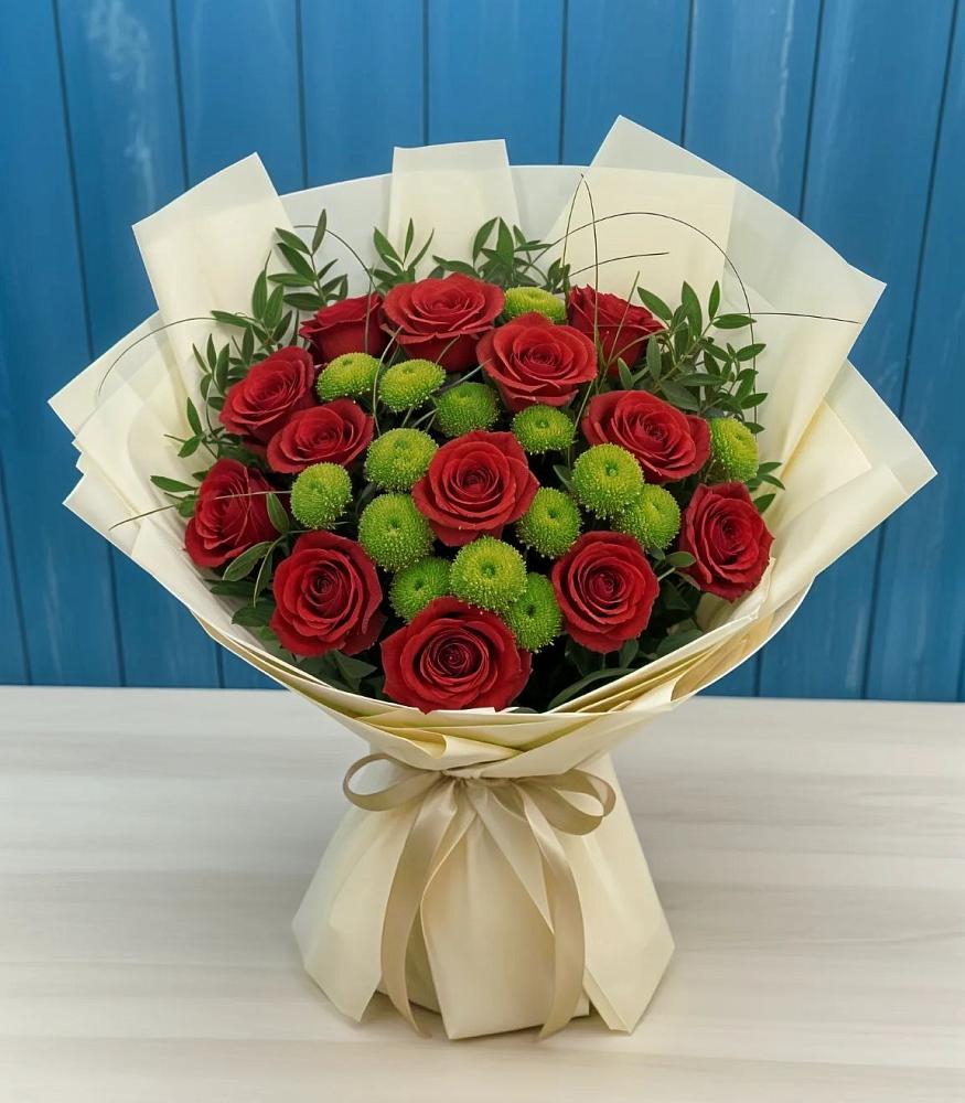 Букет цветов из: Розы и Хризантемы в Альбурикенте