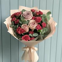 Букет цветов из:  Гвоздики и Розы #REPLACE_PRED# Альбурикенте