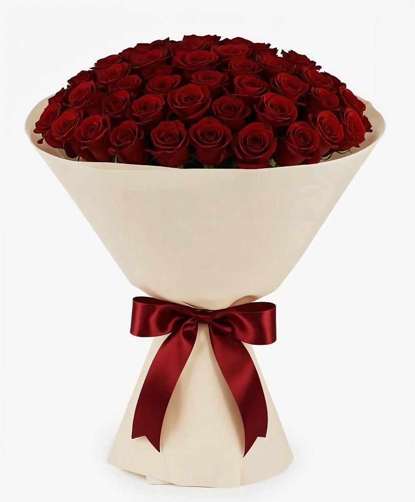 Букет 101 Бордовая роза Блэк Бакарра в Альбурикенте