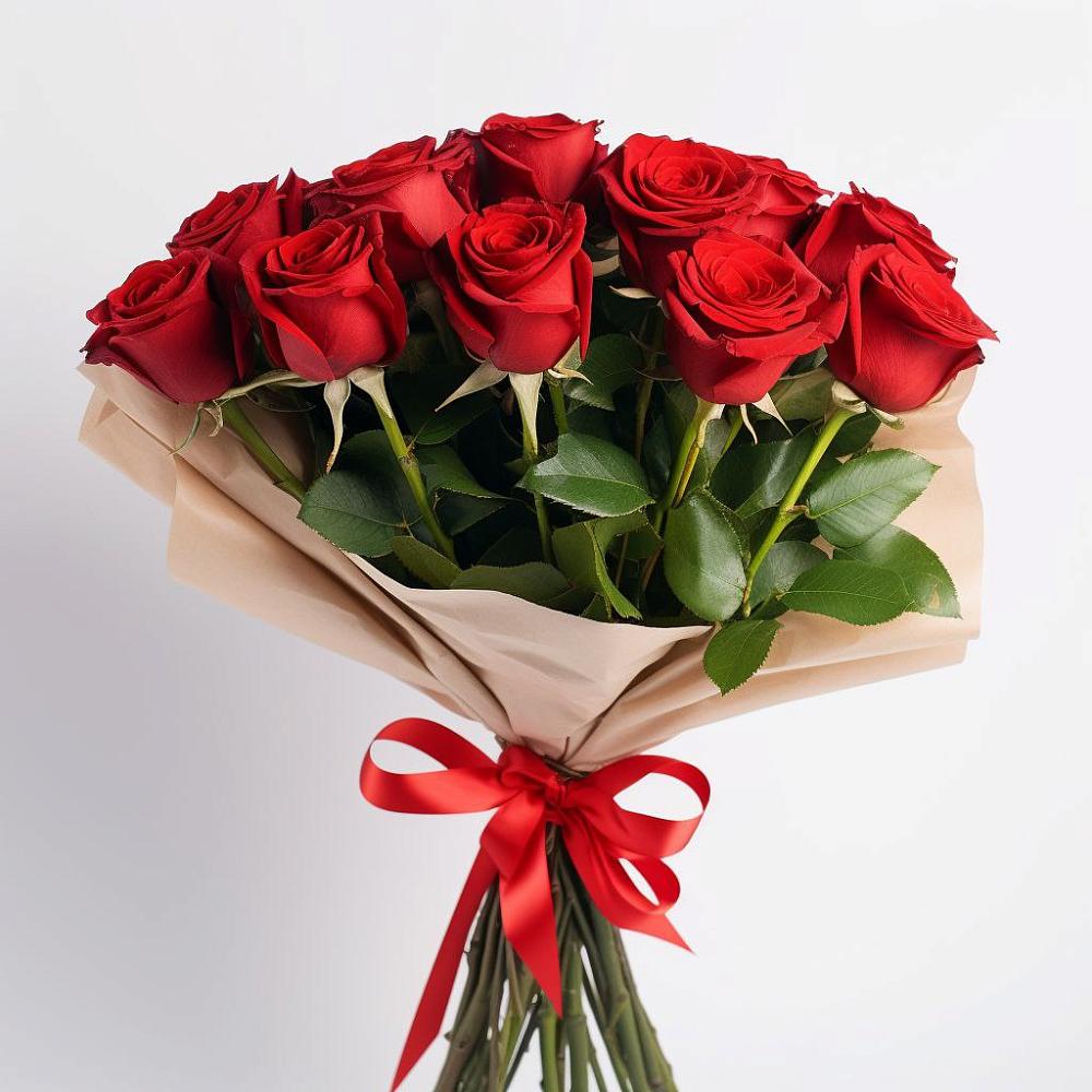 Букет 11 Красных роз Эдлесс Лав в Альбурикенте