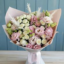 Букет цветов из:  Альстромерии и Розы в Альбурикенте