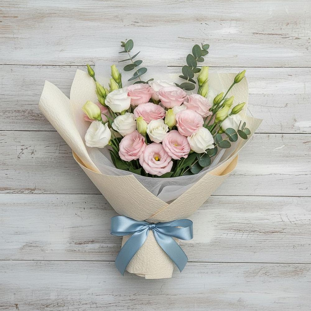 Букет цветов из: Лизиантусы в Альбурикенте